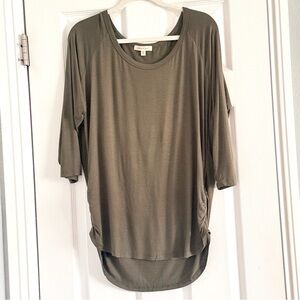 ⭐️ Paper Tee Khaki Women's Jersey Top Tee 1X
